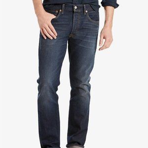 501® Original Levis® Fit Men's Straight Leg Button Fly Jeans(Anchor Stretch)